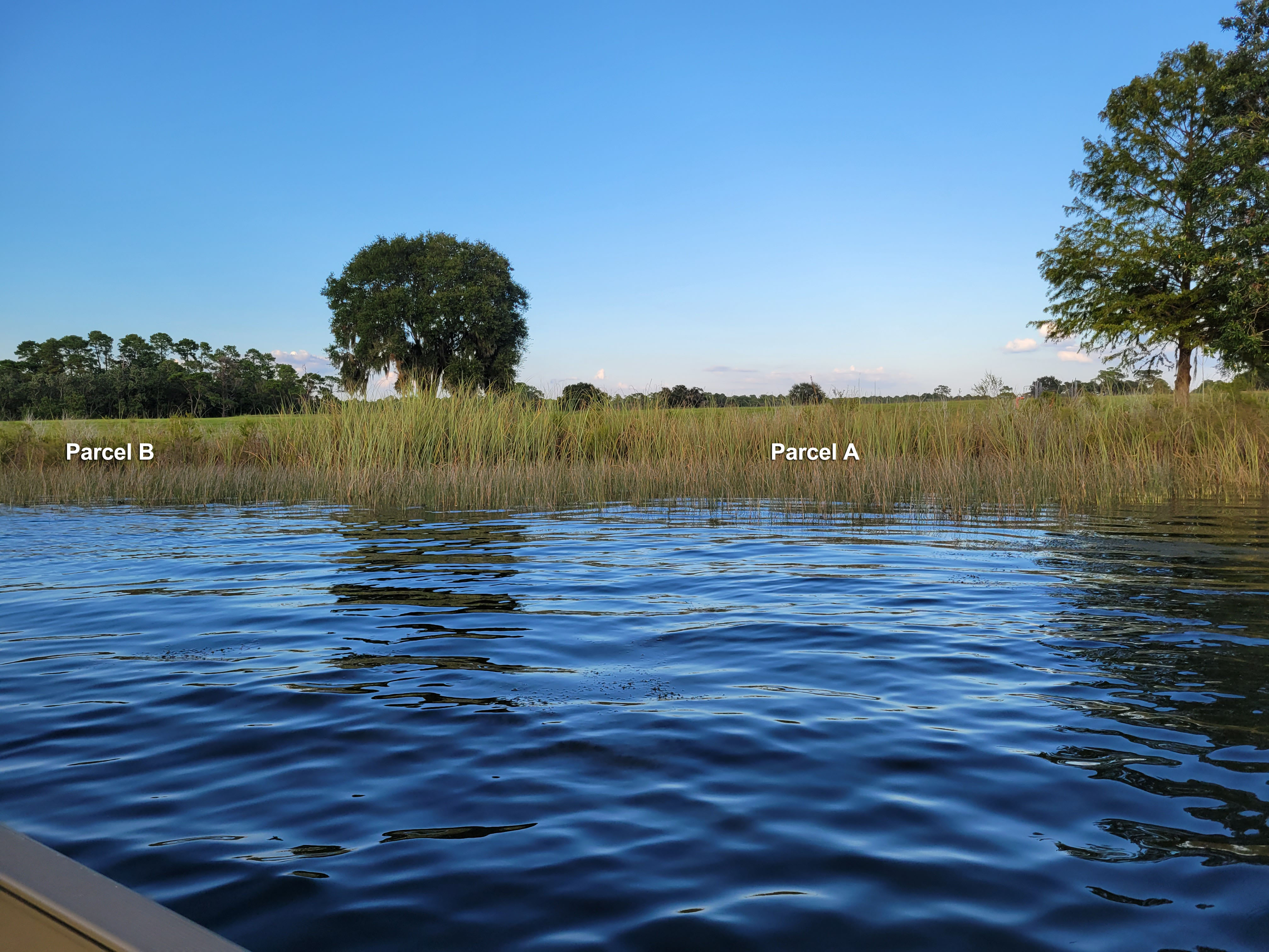 Parcel A from the lake