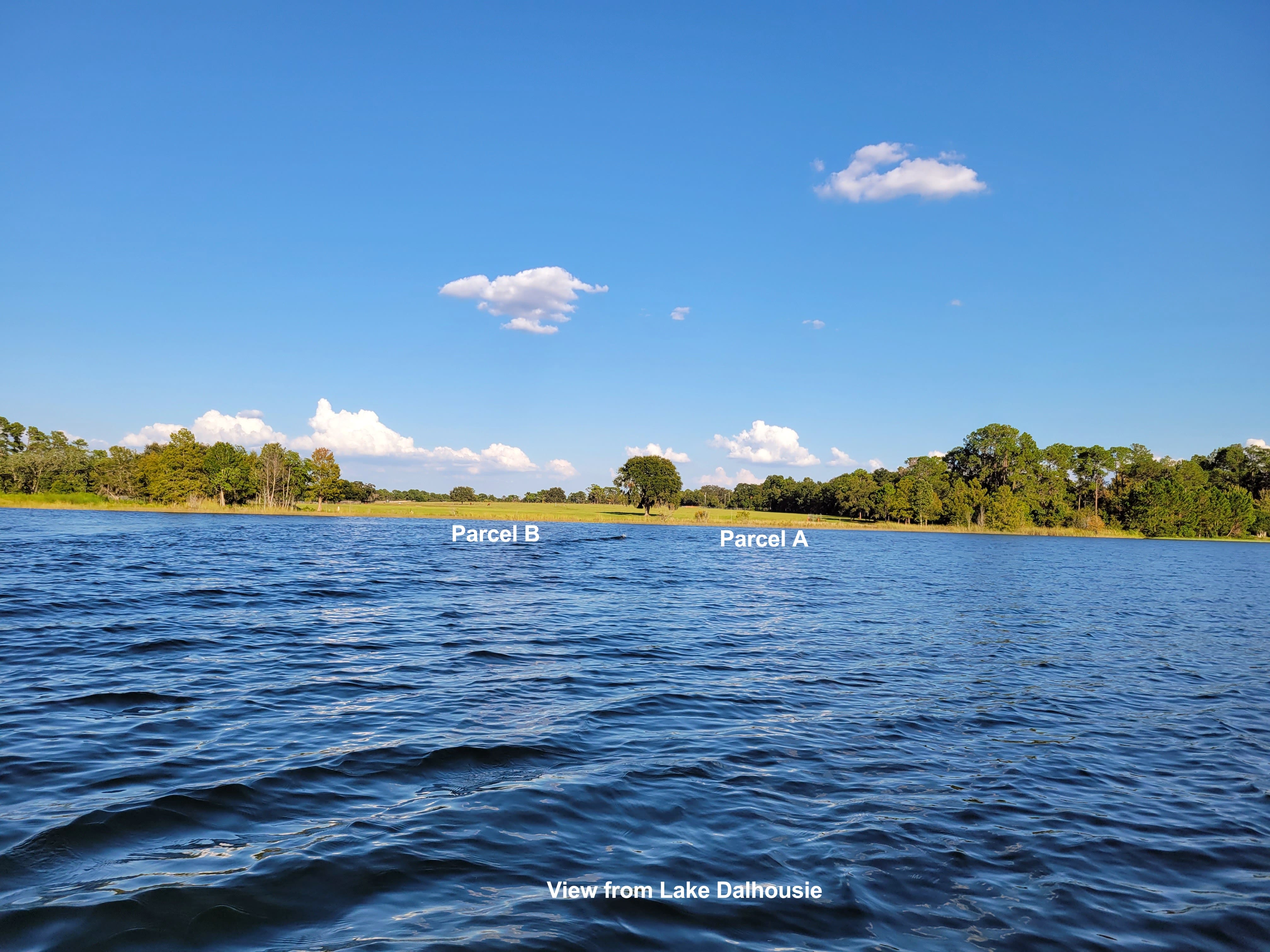Both parcels from lake